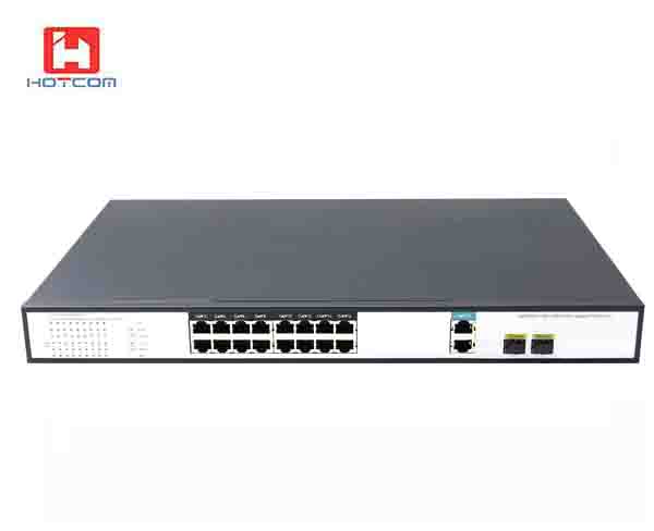 16Port 10/100Mbps PoE+ 2Port 10/100/1000T+2Port 1000-x SFP Ethernet Switch