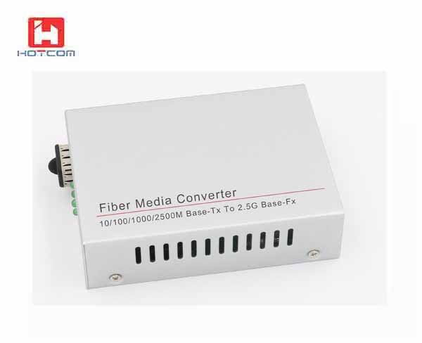 10/100/1000M/2.5GBase-T to 2.5G SFP Copper To Fiber Converter