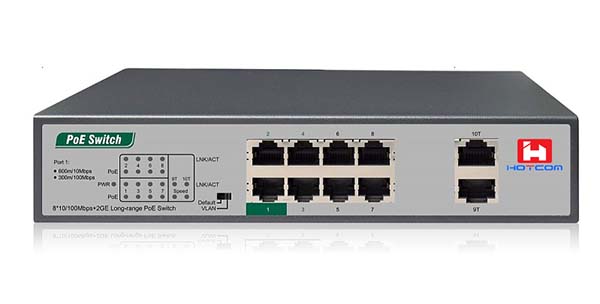 Ultra long range PoE switches up to 800m