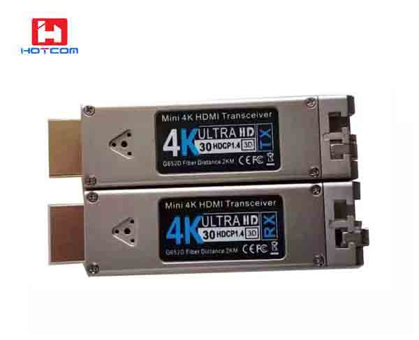 Mini 4K*2K 4K HDMI Over Fiber Converter Fiber Optic Extender 