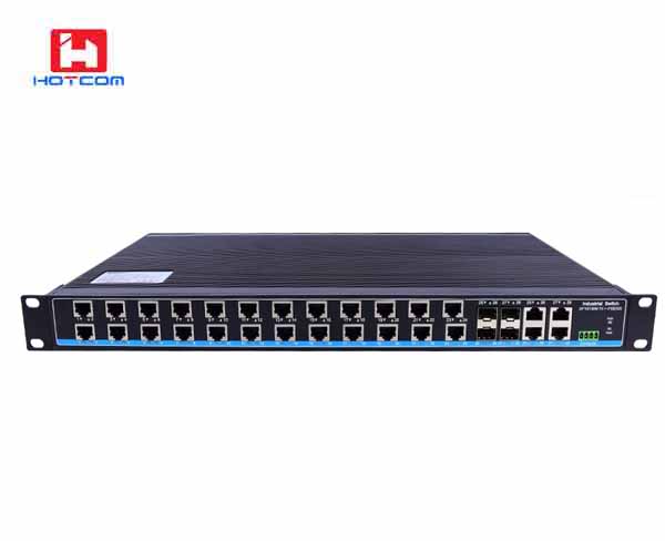 Industrial 24port 10/100M+4Giga TP/SFP combo L2 Managed Switch
