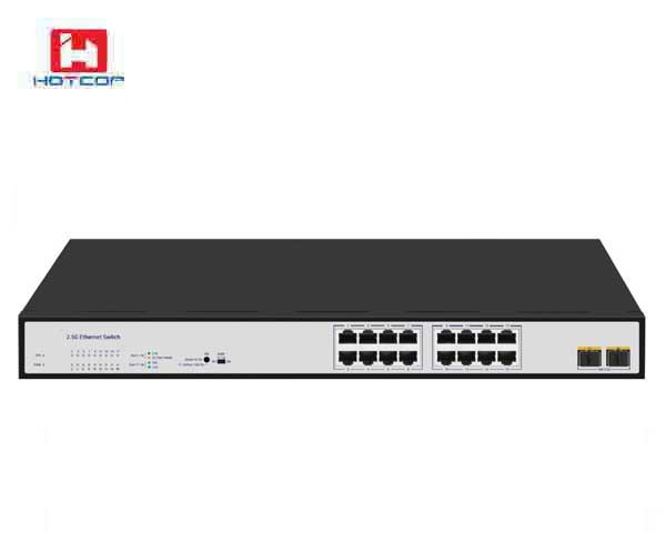 16-port 100/1000/2500M RJ45+2-port 10G SFP+ Ethernet Switch
